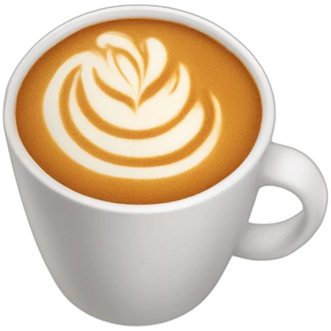 Pumpkin latte emoji