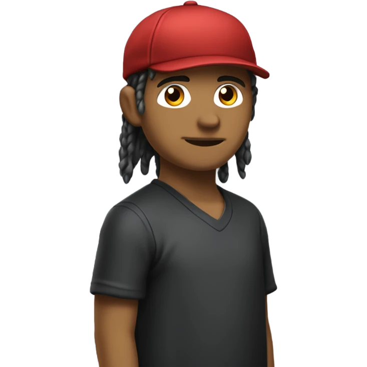 billard, tibetin, 20 ans, yeux bridés, cheveux longs frisés, casquette noir emoji