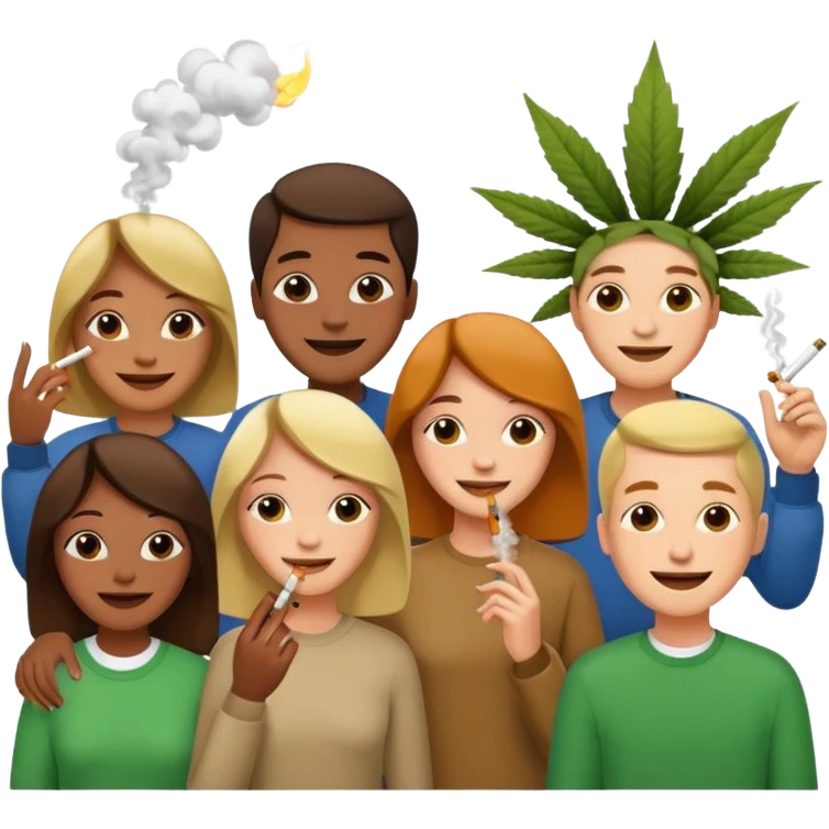 Sinners smoking weed emoji
