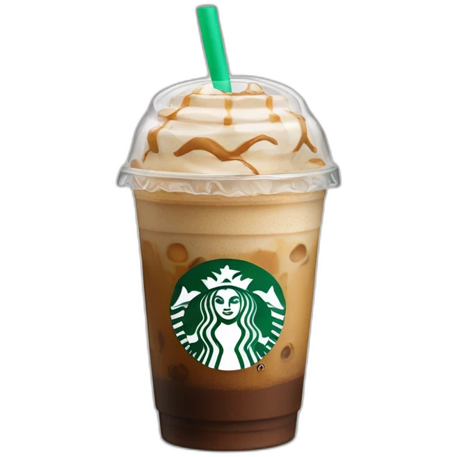 Ice coffee starbuck emoji