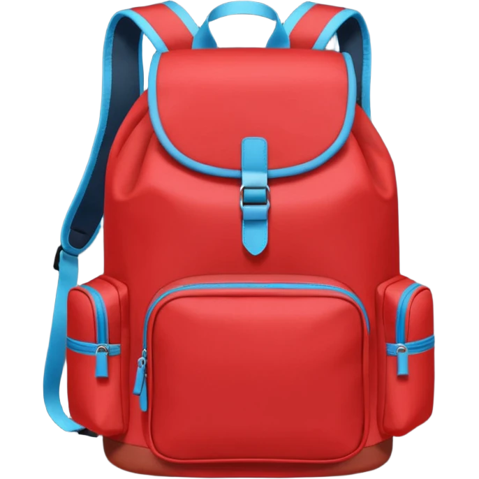 red bagpack emoji