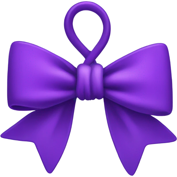 Purple bow emoji