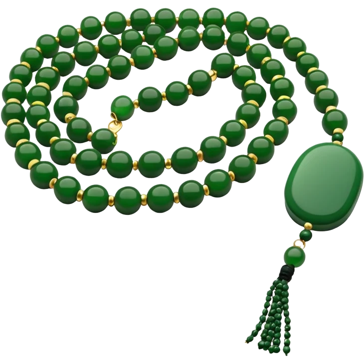 green prayer beads  emoji