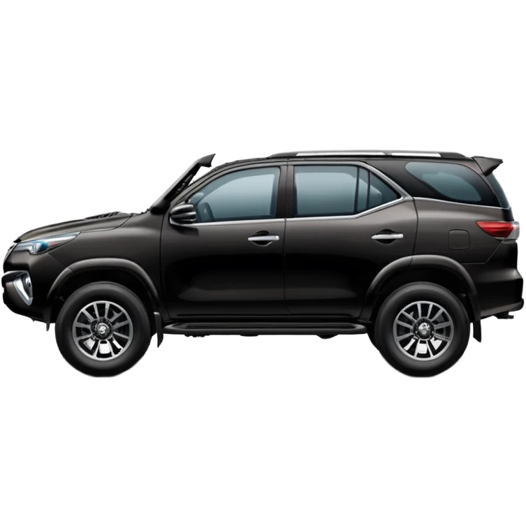 Black Toyota fortuner with full attitude  emoji