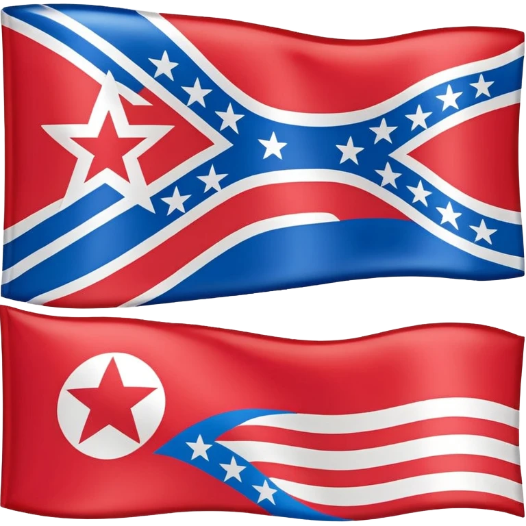 About a emoji flag combination with Puerto Rico + North Korea emoji flag combination flag hack as a flag emoji