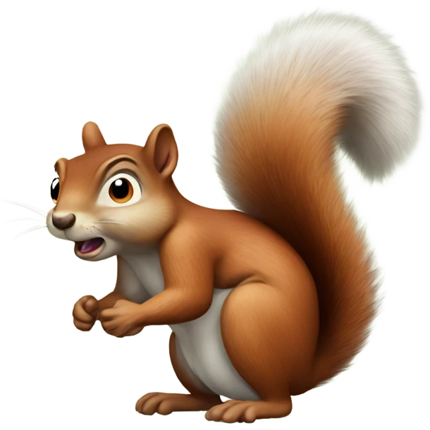 Farting squirrel emoji