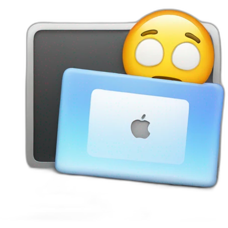 Smartphone with laptop emoji