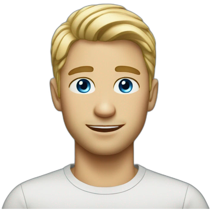 blonde-guy-blue-eyes emoji