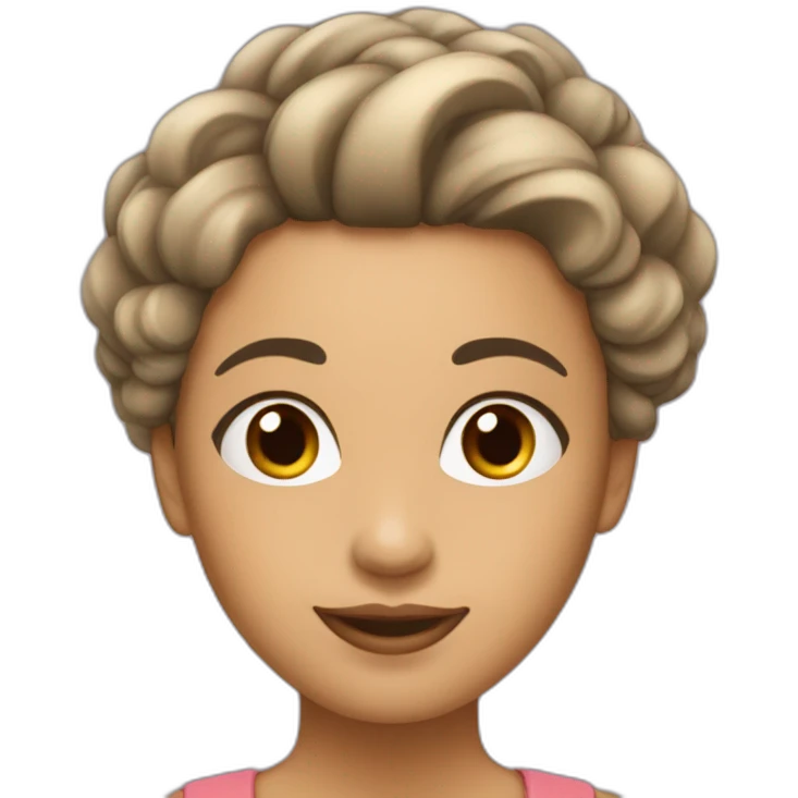 Coréenne au cheveux lisse emoji