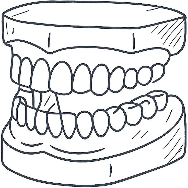 Digital jaw model emoji