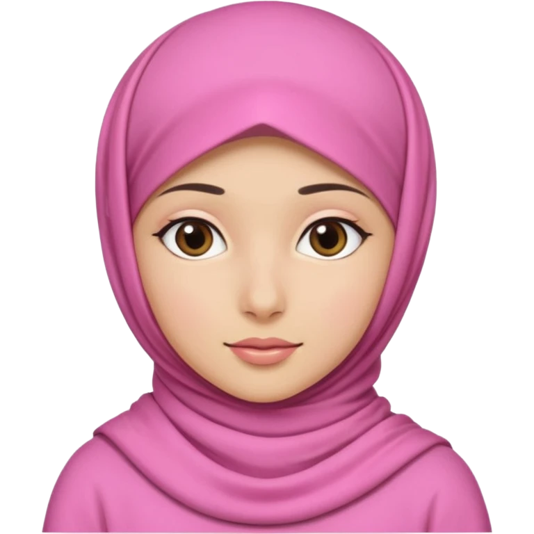 بنت محجبه لابسه وردي emoji