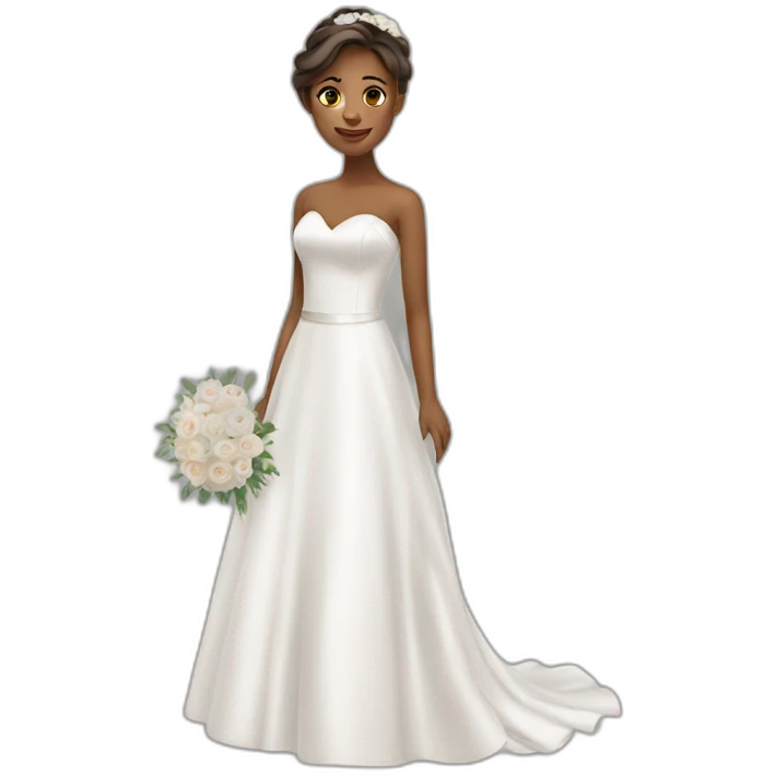 Girl in wedding dress emoji