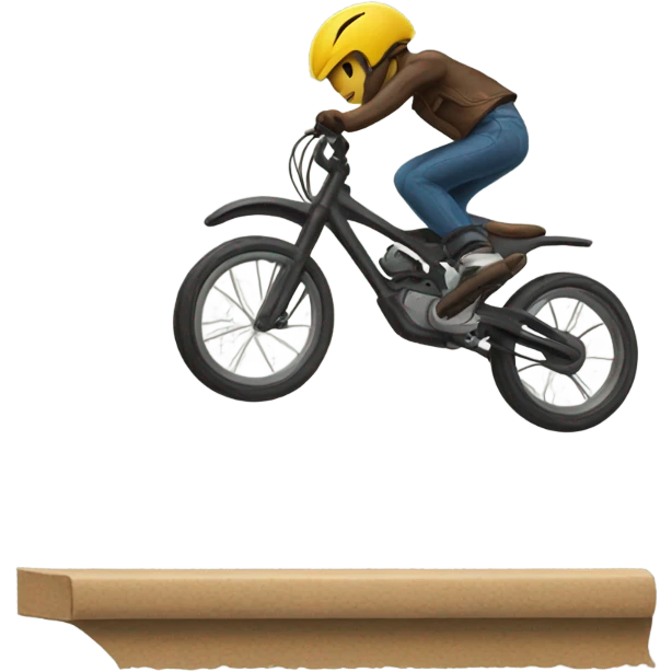 Bike jump emoji
