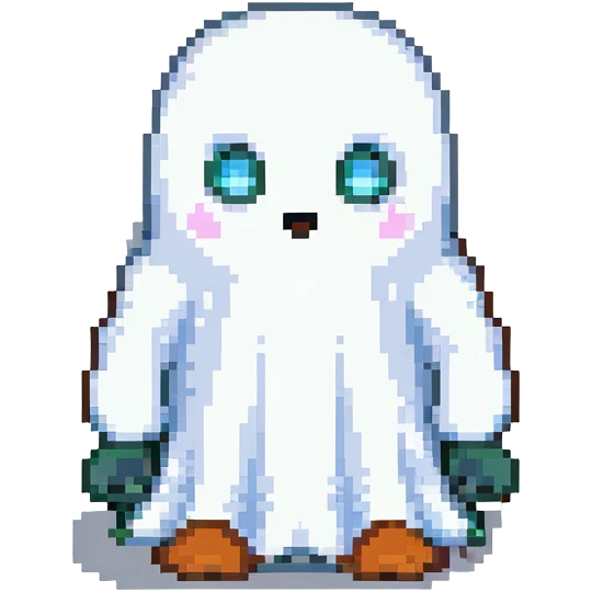 ghost with soft outline emoji