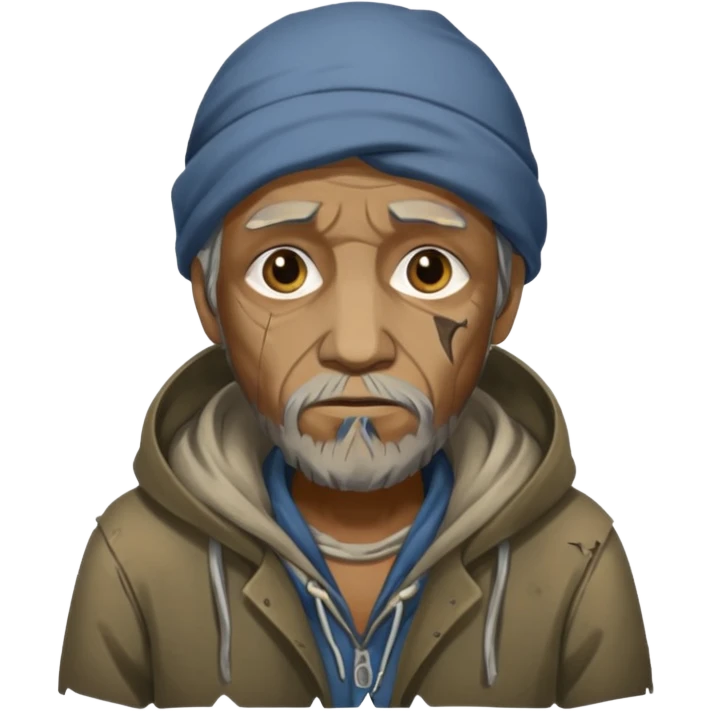 Poor homeless emoji