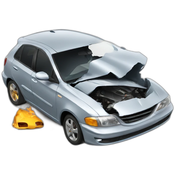 car crash emoji