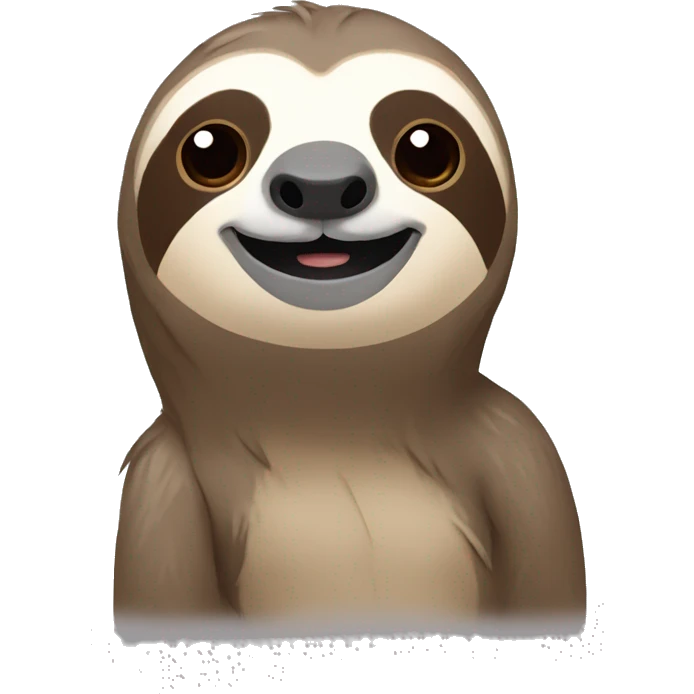 sloth with a bow on its head emoji