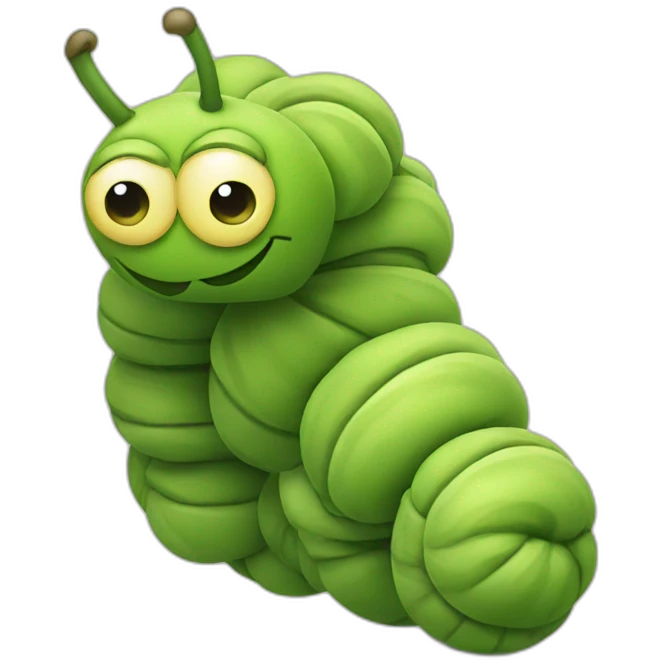 Muscular caterpillar emoji