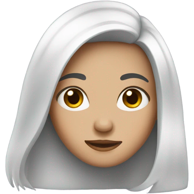 girl with black hair  emoji