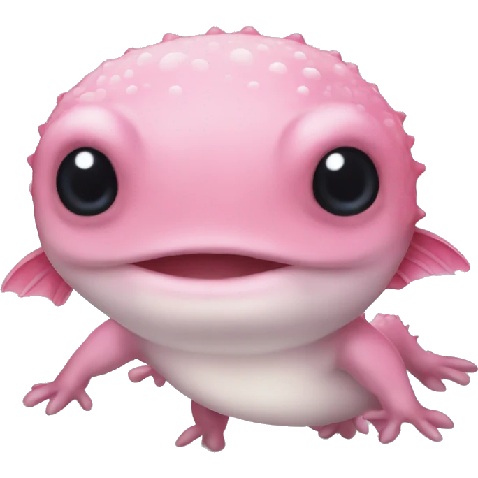 Axolotl head with stick legs emoji