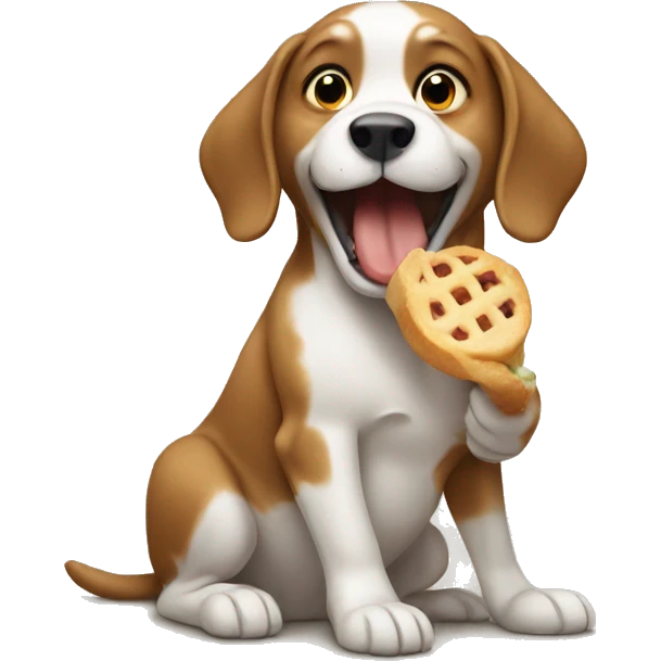 Dog eating emoji
