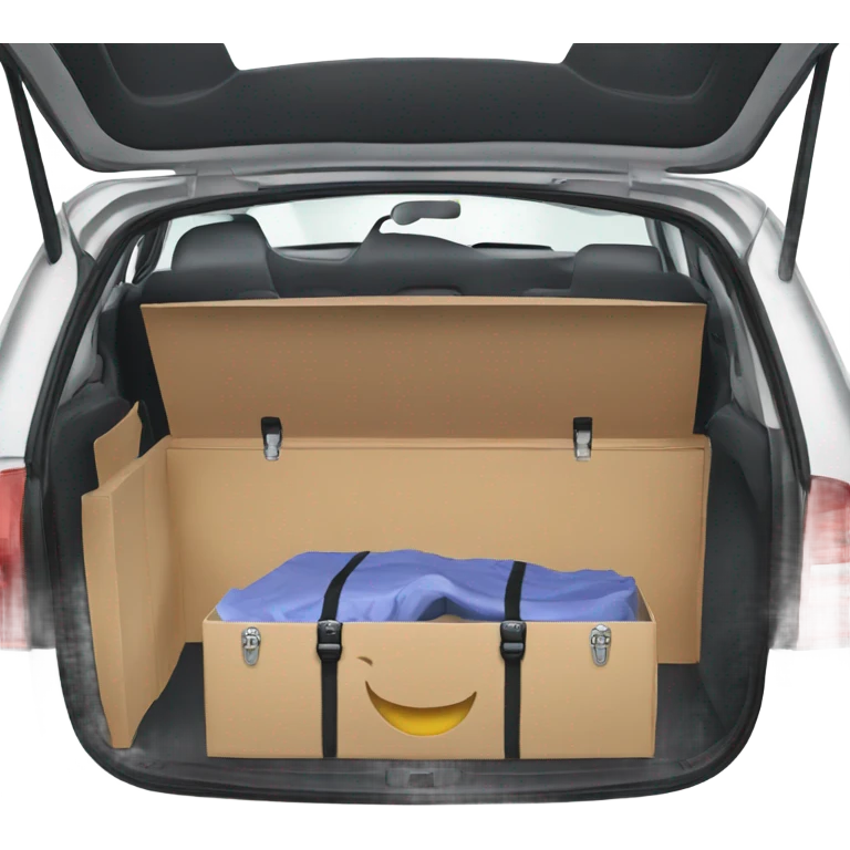 An open trunk of the car  emoji