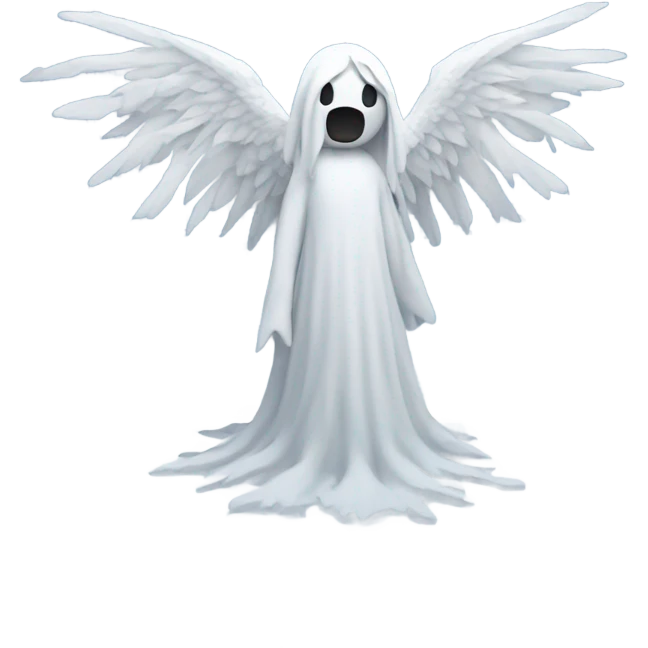 Creepy snow angel emoji