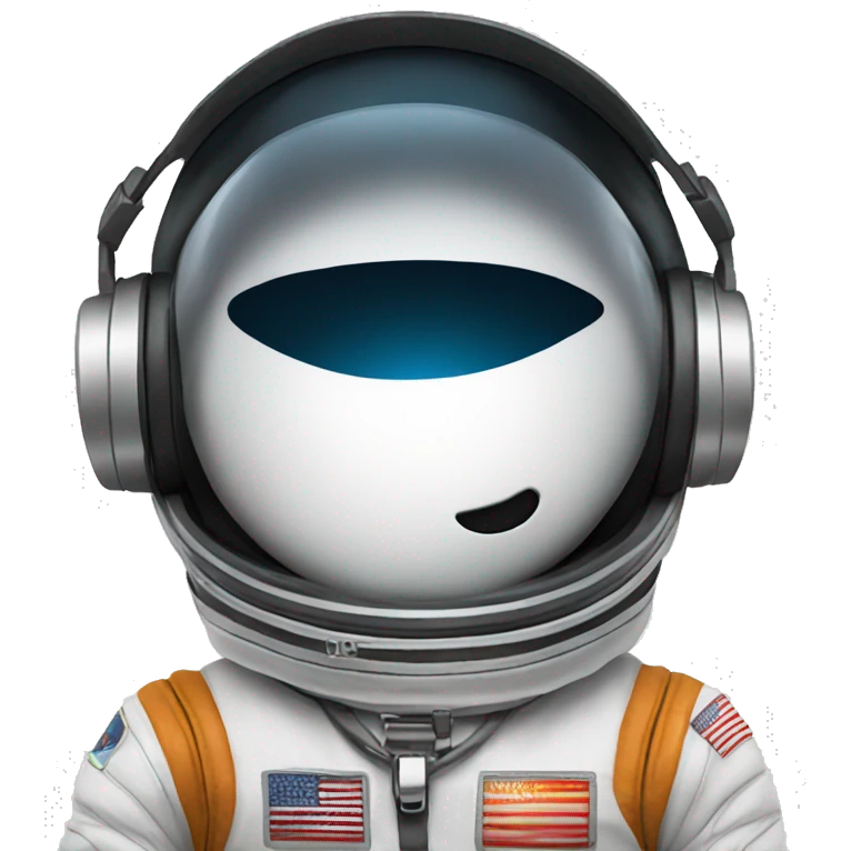 Astronaut als dj emoji