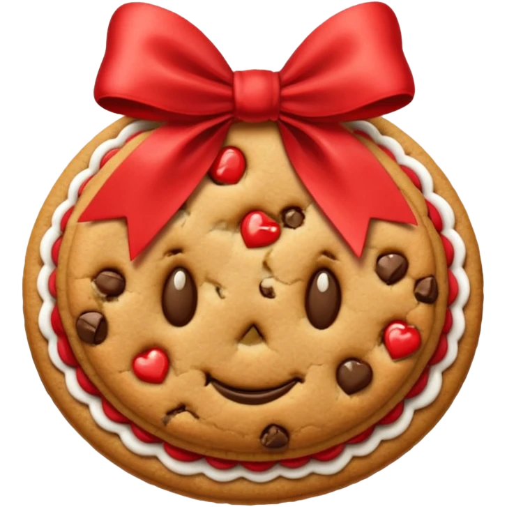 Quiero una cookies con un lazo  emoji
