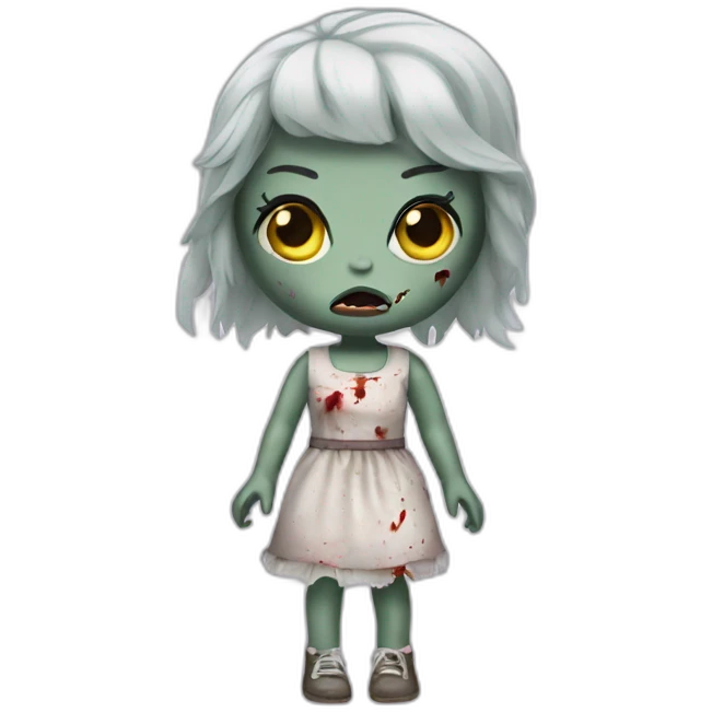 Zombie Anabelle doll emoji