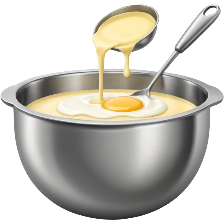 mixing bowl and baking preparation emoji