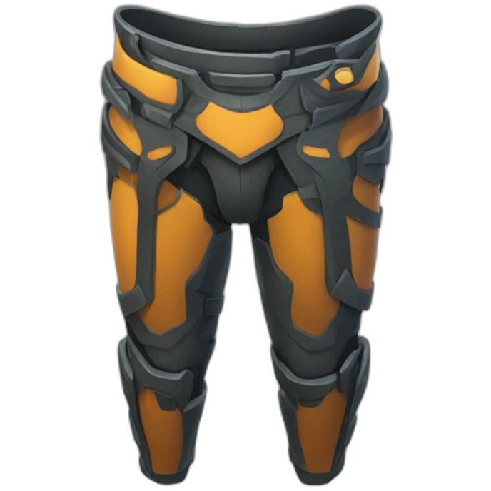 futuristic colored crimsom armored pants emoji