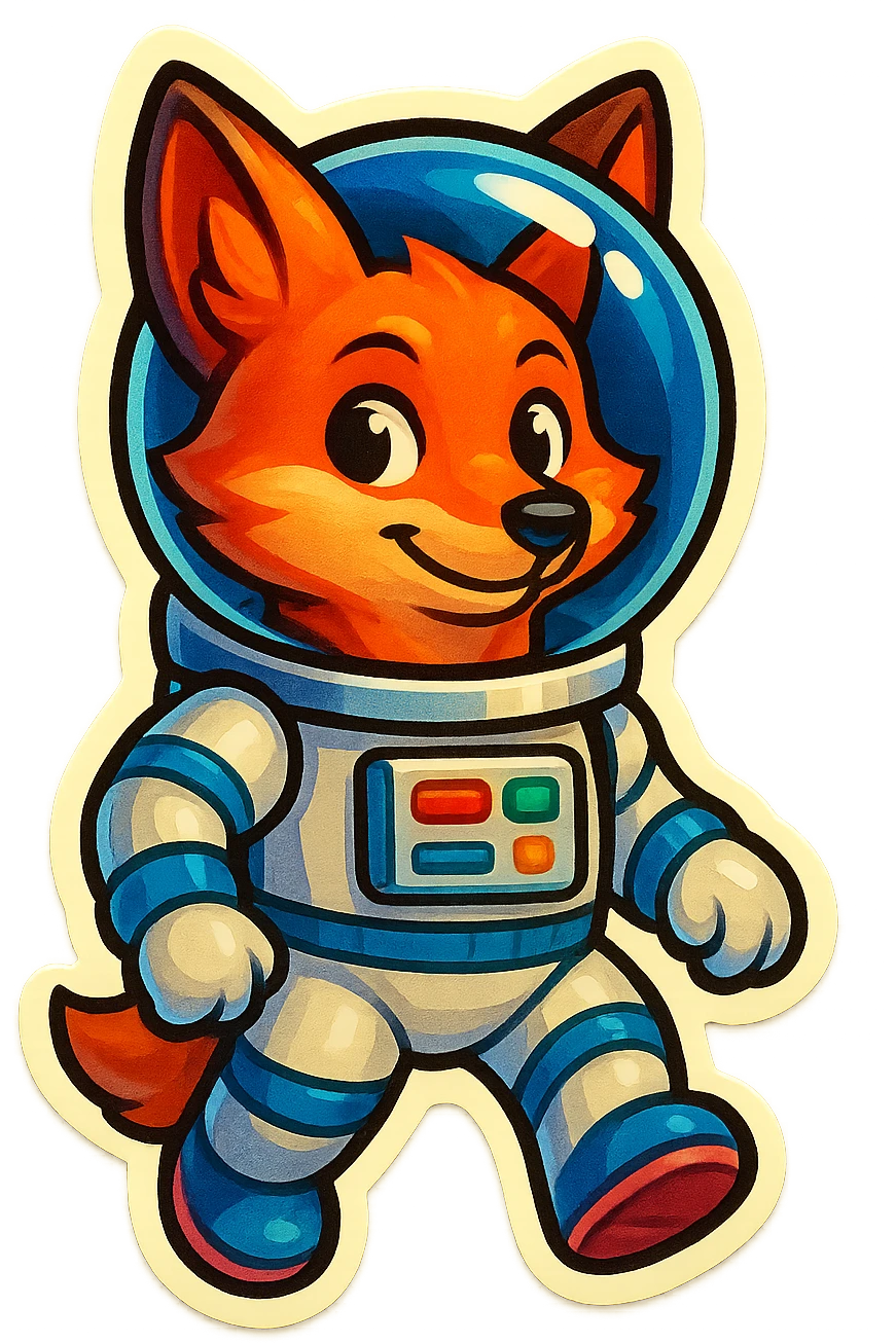 fox astronaut emoji