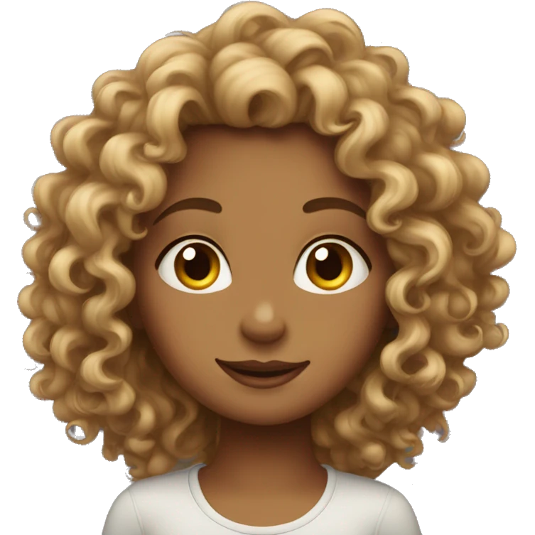 Curly girl emoji