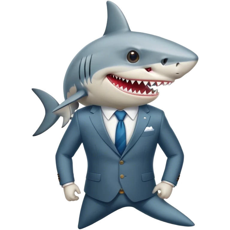 shark in a suit emoji