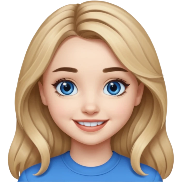 Sabrina Carpenter with blue eyes emoji