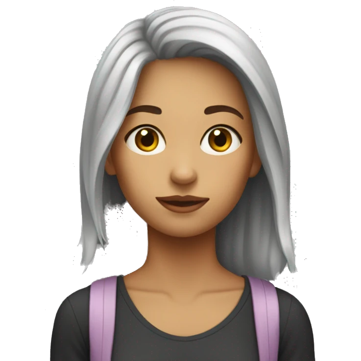 Wierd short girl  emoji