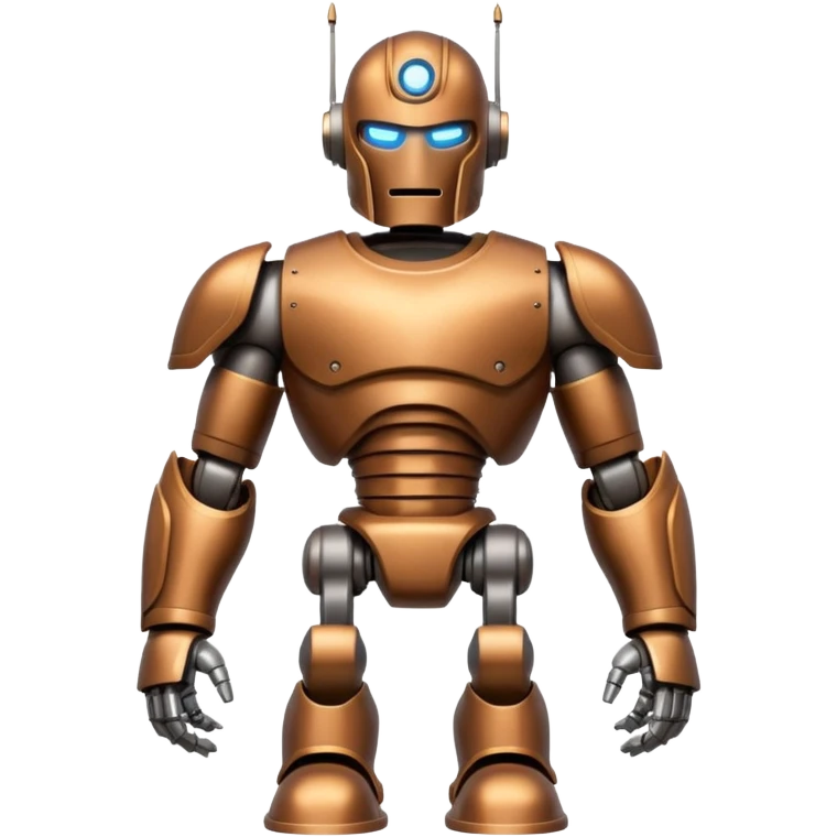 Greek Robot a giant and have good body made of iron and a good face like greek gods  emoji