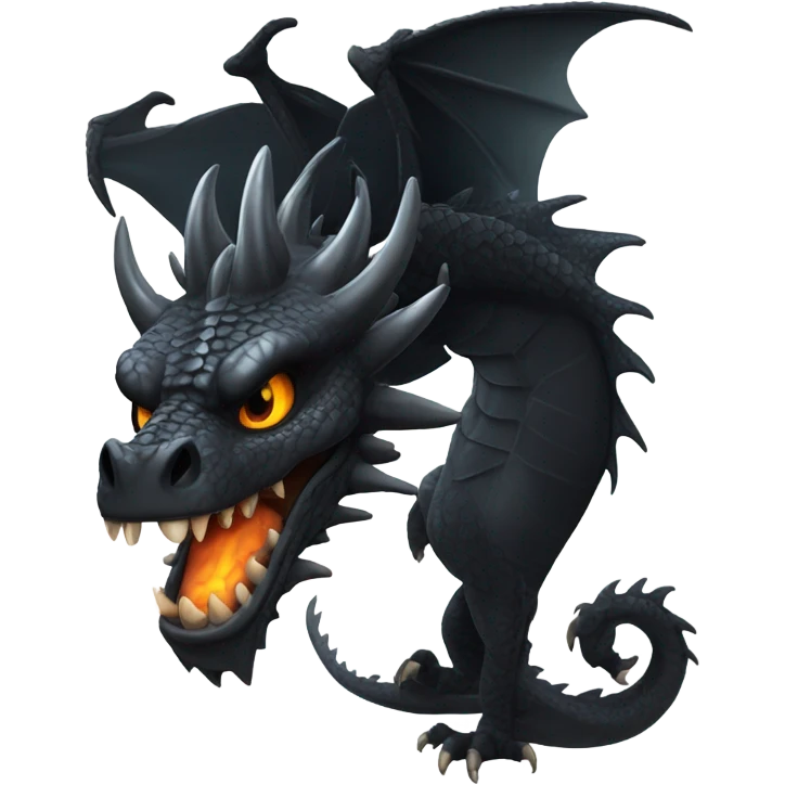 Black dragon emoji