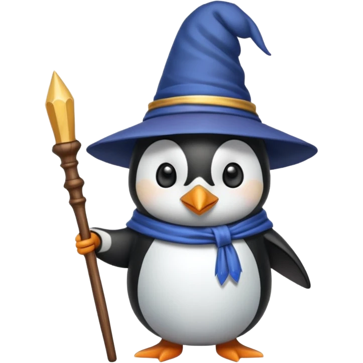 Penguin Wizard emoji