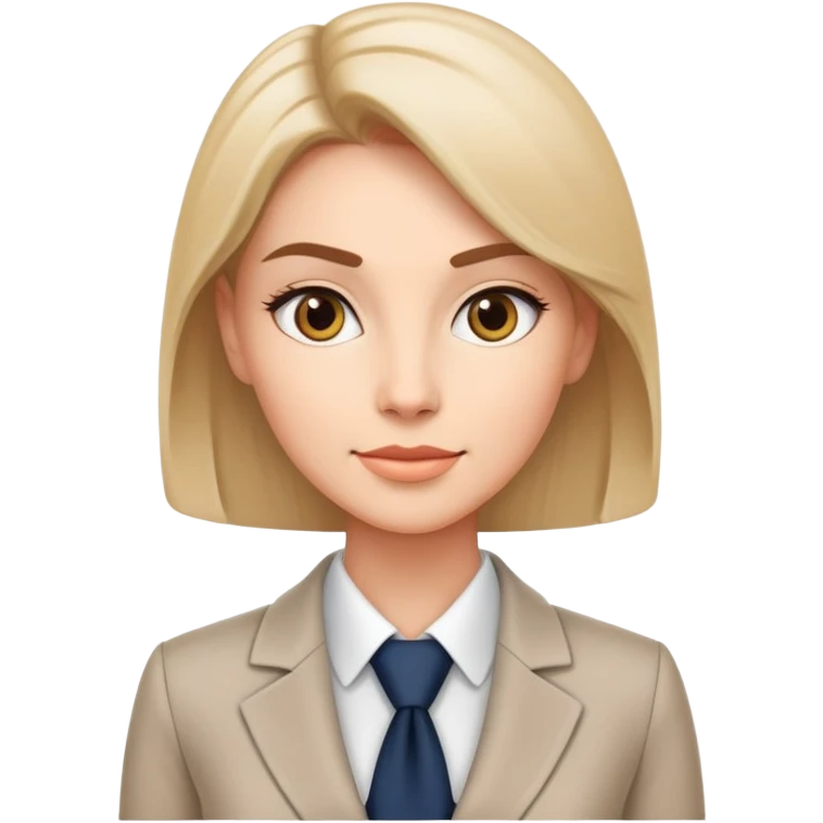 ceo woman confidently wears smart business attire emoji