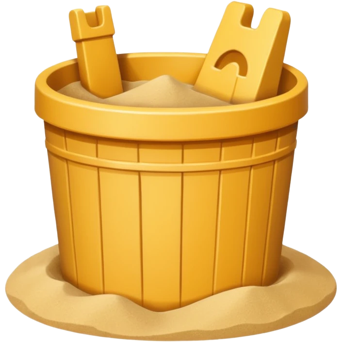 sand castle, Bucket-shaped castle emoji