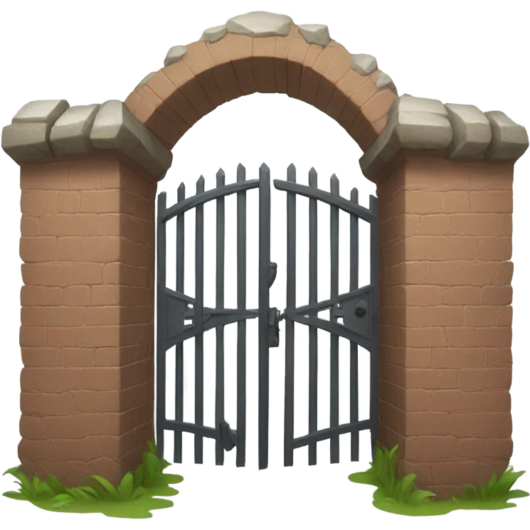 Crooked gate emoji