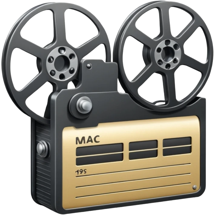 mac os icon physical film 60s recording emoji
