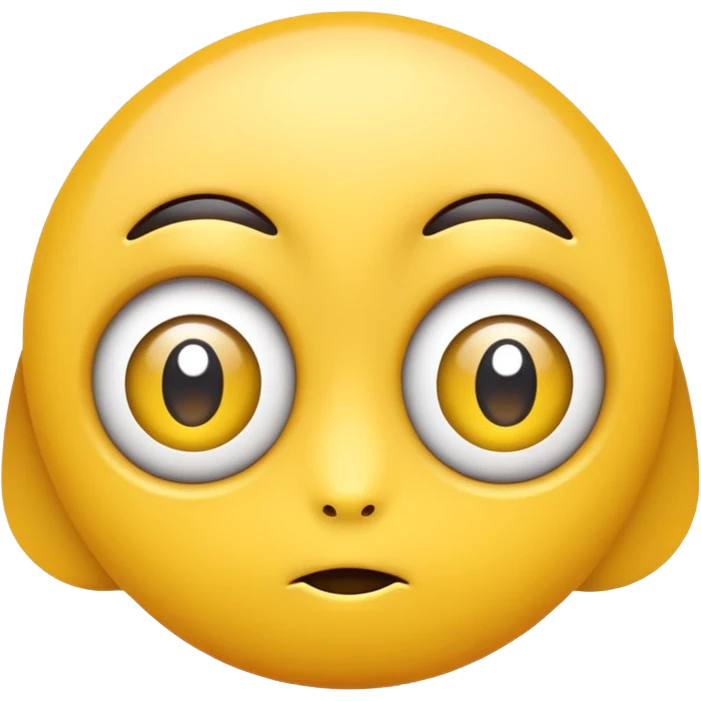 glorbo as a cute, abstract emoji with big eyes emoji