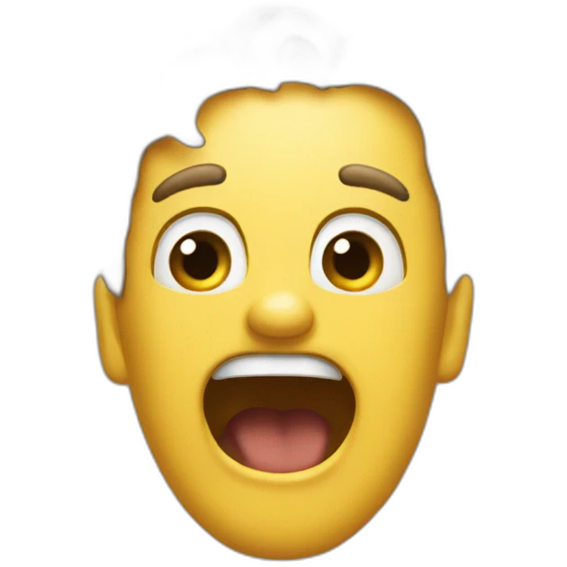 Cohete gritando emoji