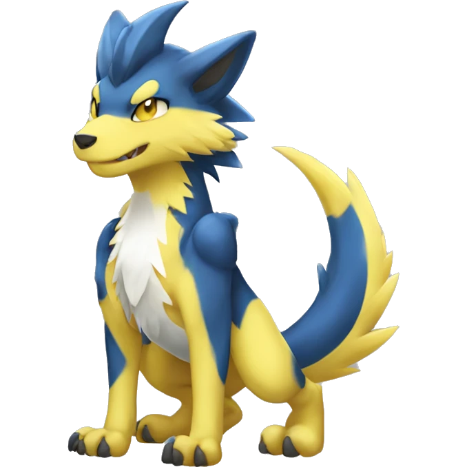 Cute Chibi Lombax-Sergal-Zeraora-Nargacuga-Fakemon full body emoji