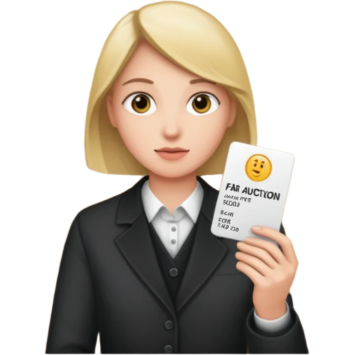 Auction bid emoji