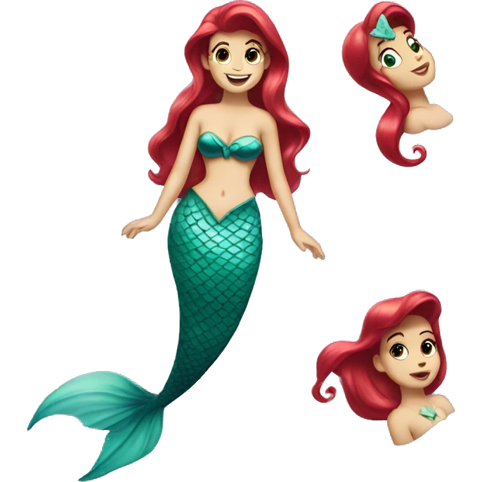Ariel little mermaid  emoji