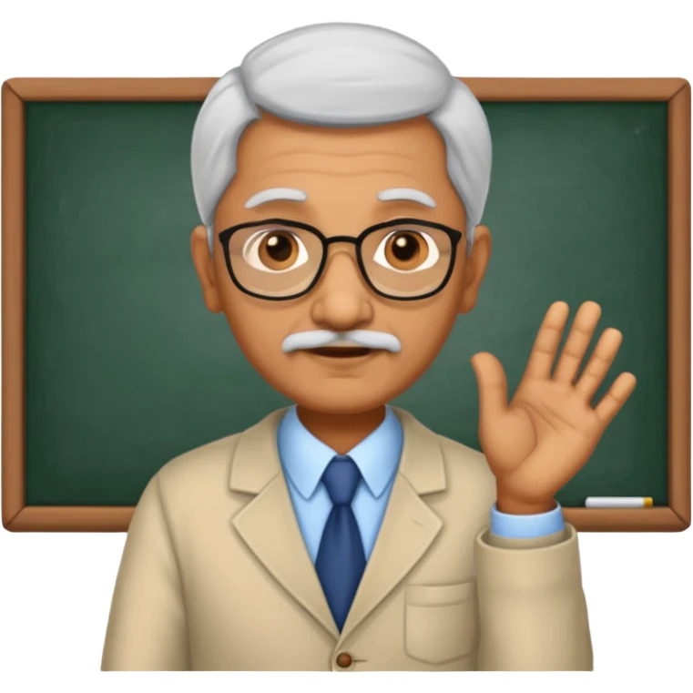old indian male teacher emoji